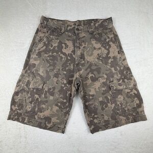 Carhartt Men's Camo Cargo Shorts - Brown & Olive
